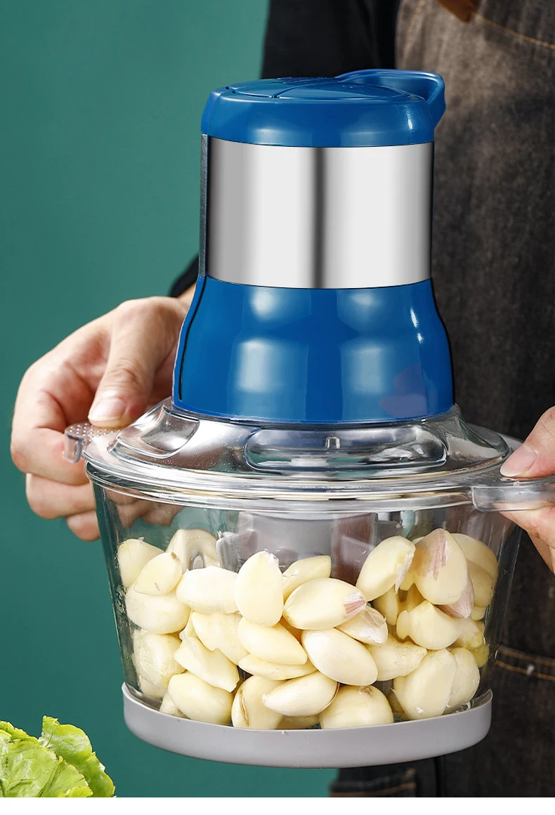 Description Picture 4 of itemHousehold Garlic Peeling Machine Mult-functional Garlic Pepper Chopped Blender Electric  Meat Grinder  Food Processor