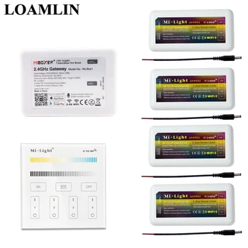

Led Strip Controller Mi light B2 Touch Panel 2.4G Wifi Ibox Control CCT Controller For Color Temperature Led Strip DC12-24V