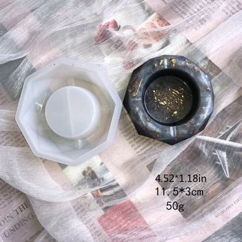 

DIY Round/Square/Rhombus/Polygon Ashtray Casting Silicone Mould Crafts Jewelry Making Tools Crystal Epoxy Resin Mold