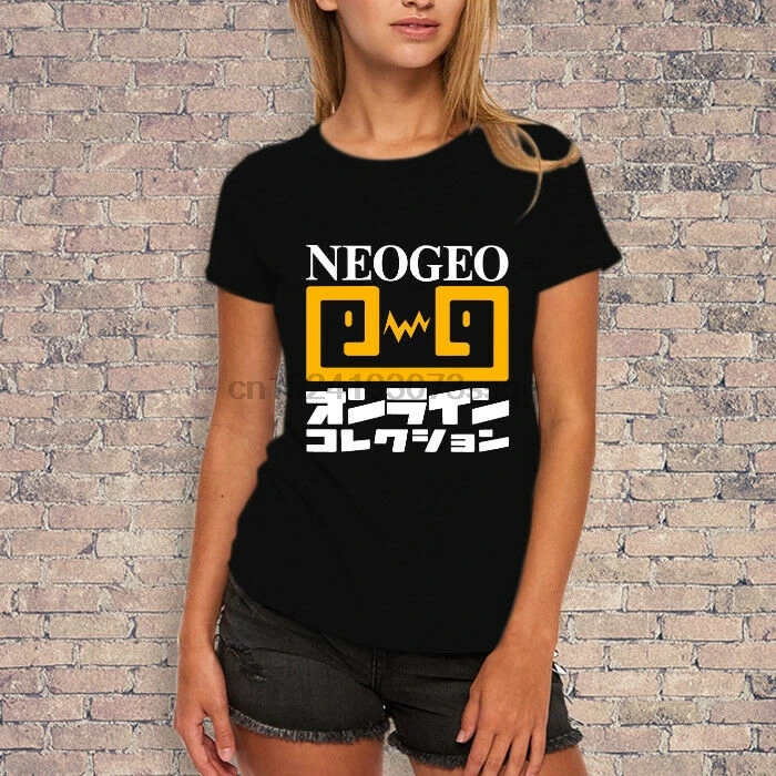 Женская футболка с японским логотипом Neo Geo |