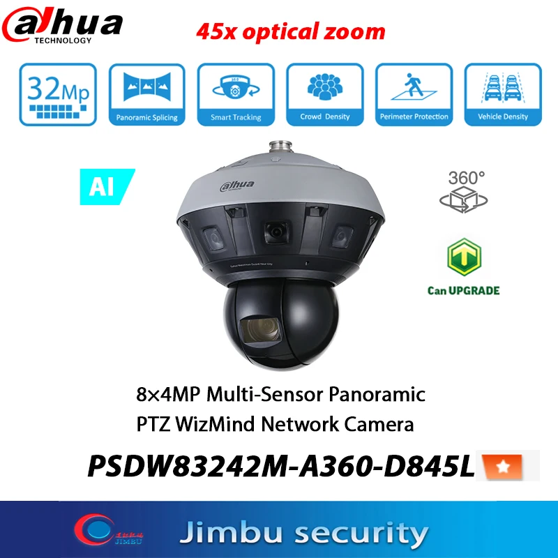 Dahua Ptz Câmera 32mp Psdw83242ma360d845l Ir 500m 360 Graus Vista