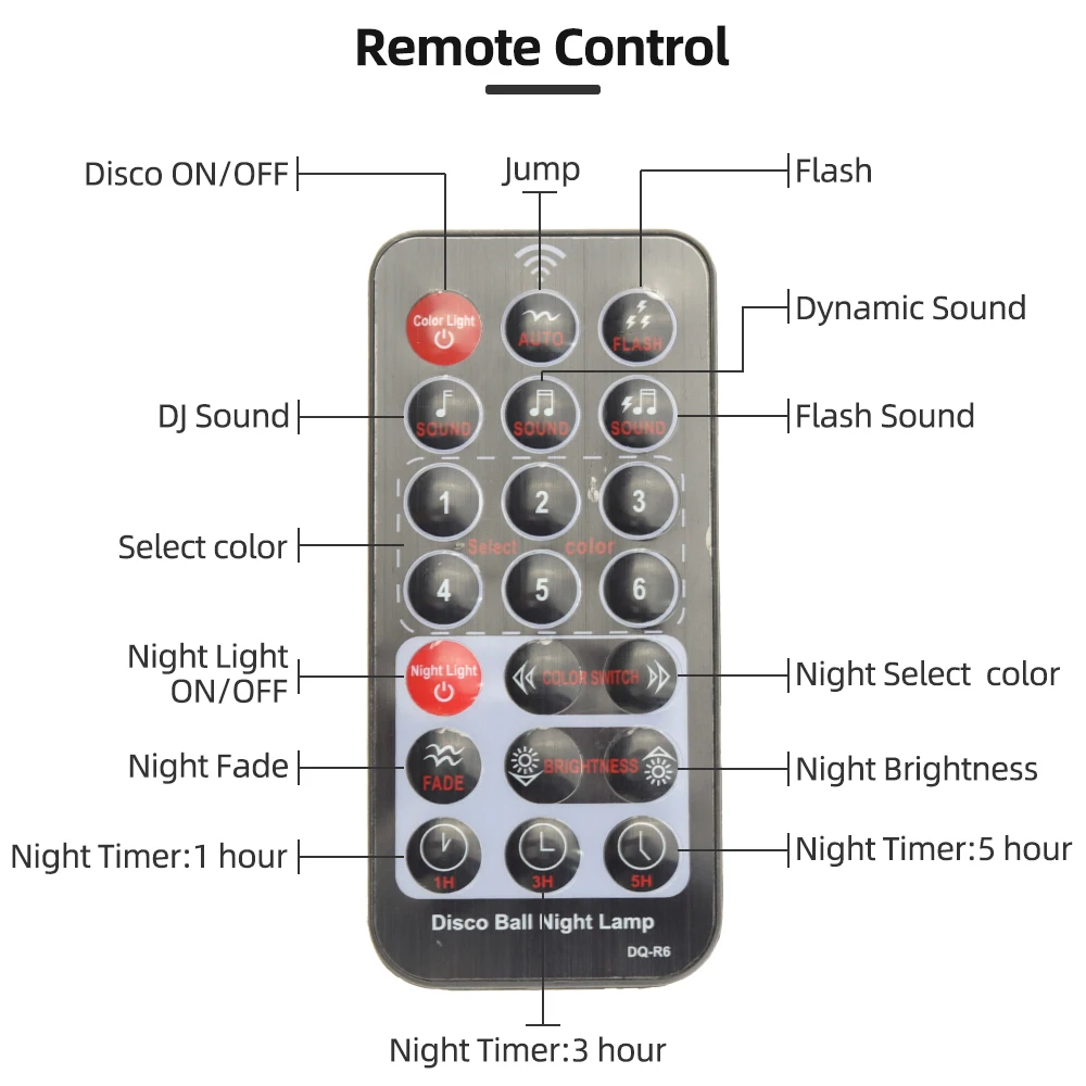 Night light LED Disco light RGB stage light laser projector multi-function remote control voice control KTV decorative light
