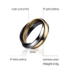 Customize Jewelry 3 Finger Ring Sets For Women Stainless Steel Wedding Engagement Ring Personalized Wholesale ► Photo 3/6