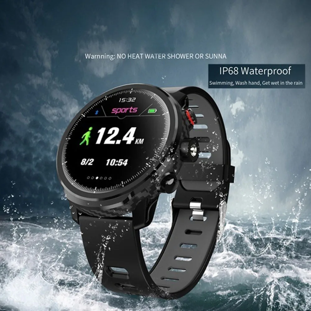 Men Swimming Smart Watch IP68 Waterproof Heart Rate Blood Pressure Blood Monitor Fitness Tracker Wristband Bluetooth Sport Smart