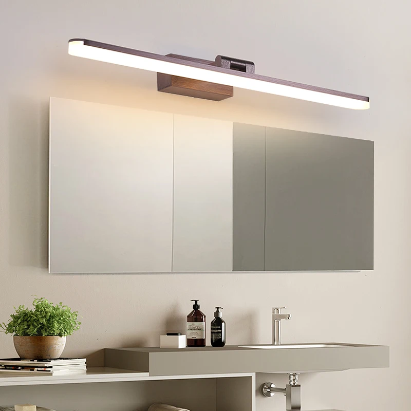 NEO Gleam матовый кофе/серебро готовая современная светодиодная подсветка для зеркала в ванной комнате для ванной зеркало макияж домашний деко зеркальная лампа