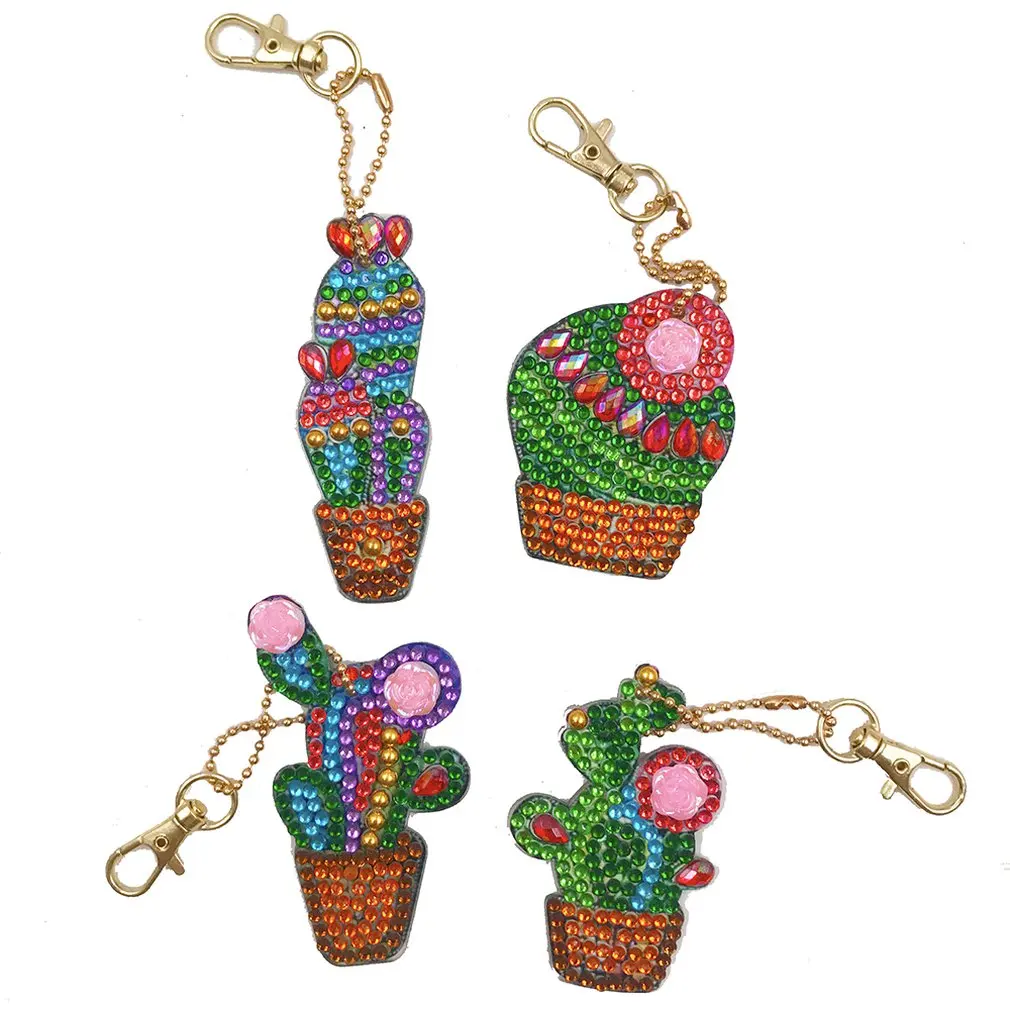 

DIY Material Package Keychain Cartoon Spaceman Hanging Keychain Diamond Painting Keychain Bag Hanging Child Manual Develop Brain