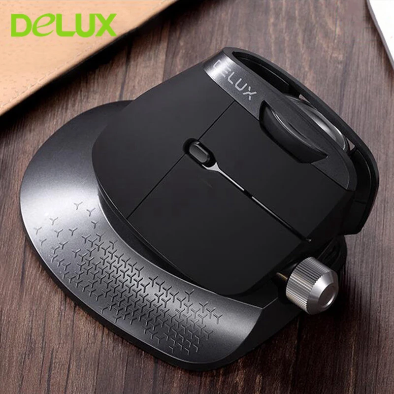 Delux M618X, беспроводная Bluetooth мышь, эргономичная Вертикальная компьютерная мышь, перезаряжаемая оптическая мышь для Xiaomi, ноутбука, ПК, ноутбука