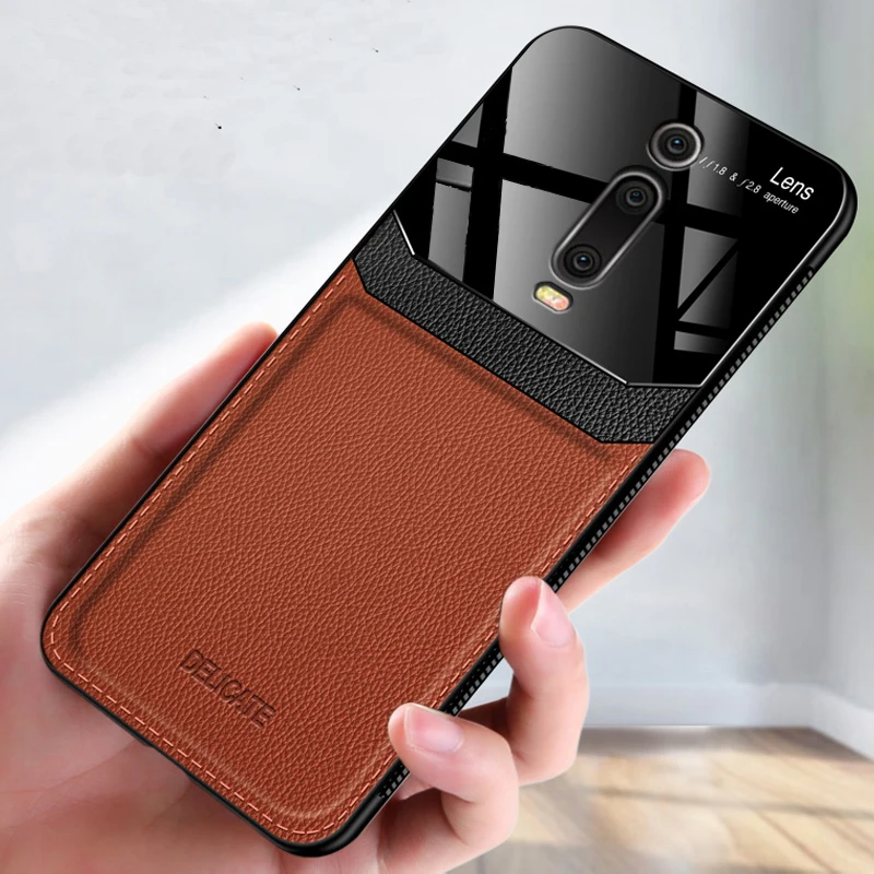 I coque, чехол, чехол, для Xiao mi Red mi K20 Pro mi 9t mi 9T Pro на кожаном mi rror стекле силиконовом противоударном телефоне Роскошные милые чехлы
