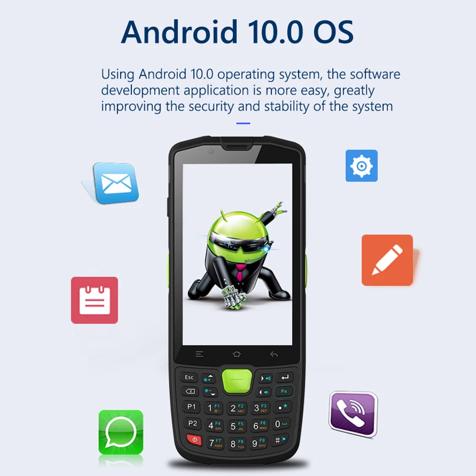 

Q9 Android 10,0 КПК клавиатура ручные клеммы сканер штрих-кода IP67 сборщик данных QR сканер
