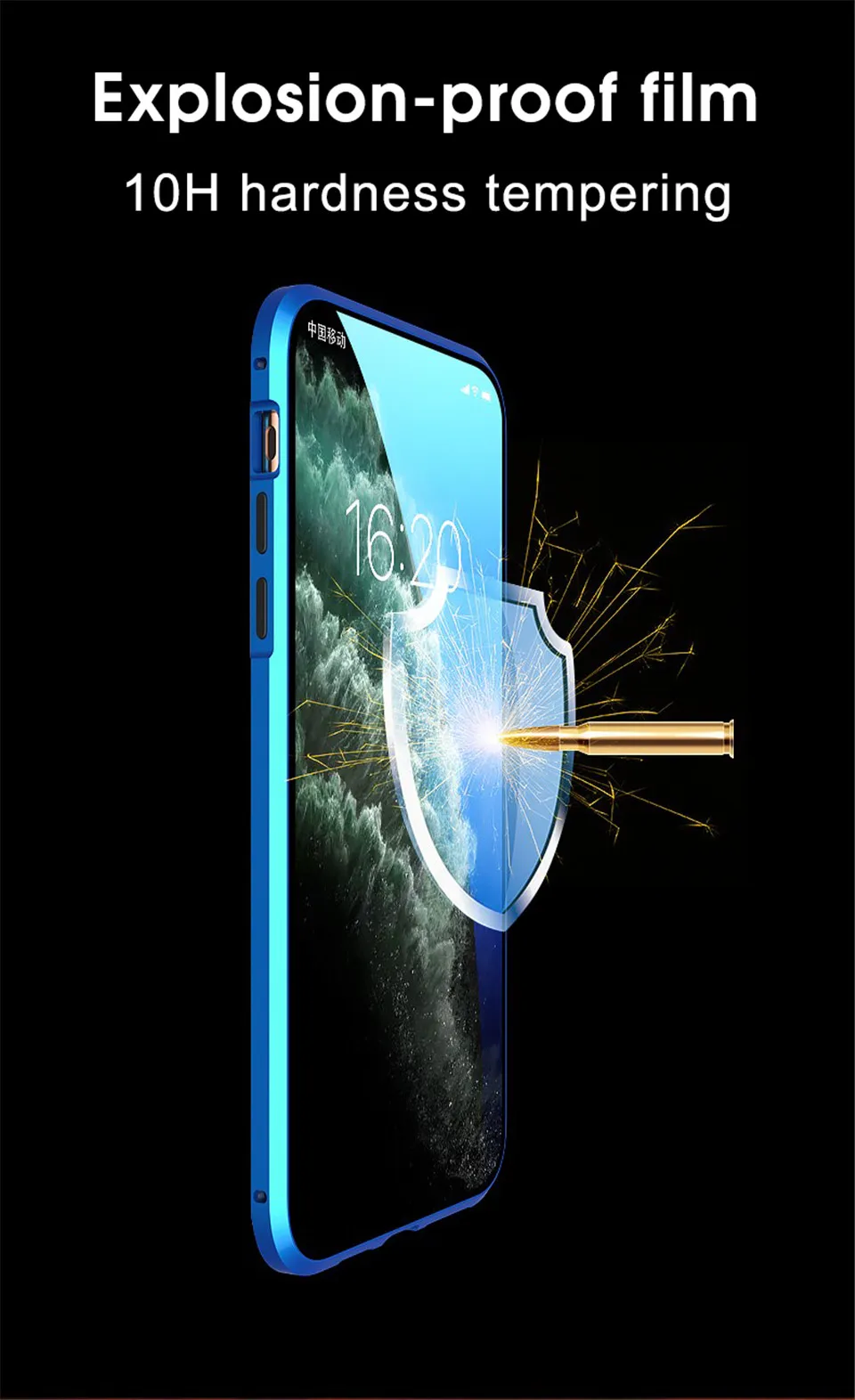 360 металлический магнитный адсорбционный чехлы чехол для телефона iPhone11 11 Pro MAX XR XS MAX X 7 8 6 6S Plus двойное закаленное стекло чехол чехлы на для айфон11 11 Pro Max xr xs max 7 8 6 6s плюс