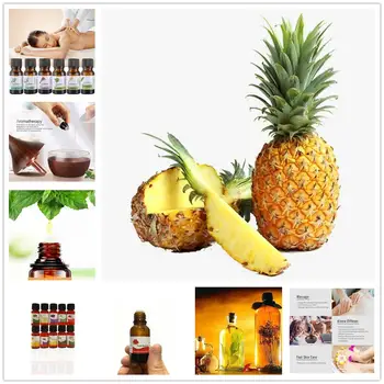 

10ml 400mg Organic Pineapple Essential Oil Fruits Oil Herbal Drops Body Relieve Stress Strawberry Oil Skin Care Help Sleep