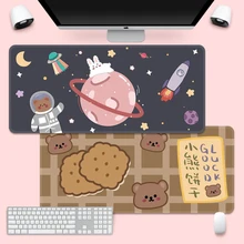 Bonito mouse pad super-criativo ins-maré grande jogo teclado computador escritório longtable tapete kawaii mesa forteen meninas para o quarto