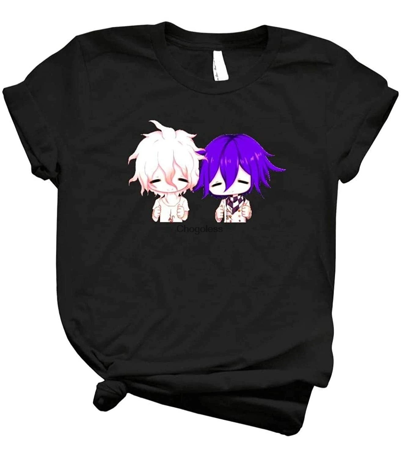 Простая винтажная графическая рубашка Komaeda Nagito и Kokichi Ouma Komaichi Danganronpa 93