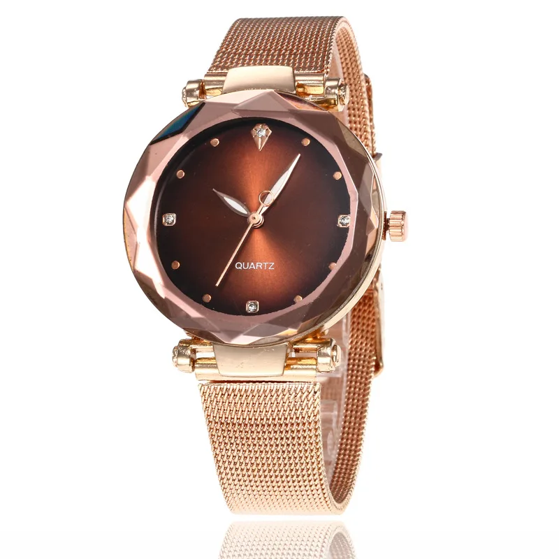 

New Style Rhombus WOMEN'S Quartz Watch Thin Drawstring Leather Watch Fashion Plaid Decoration Students Mesh Belt Quartz Watch