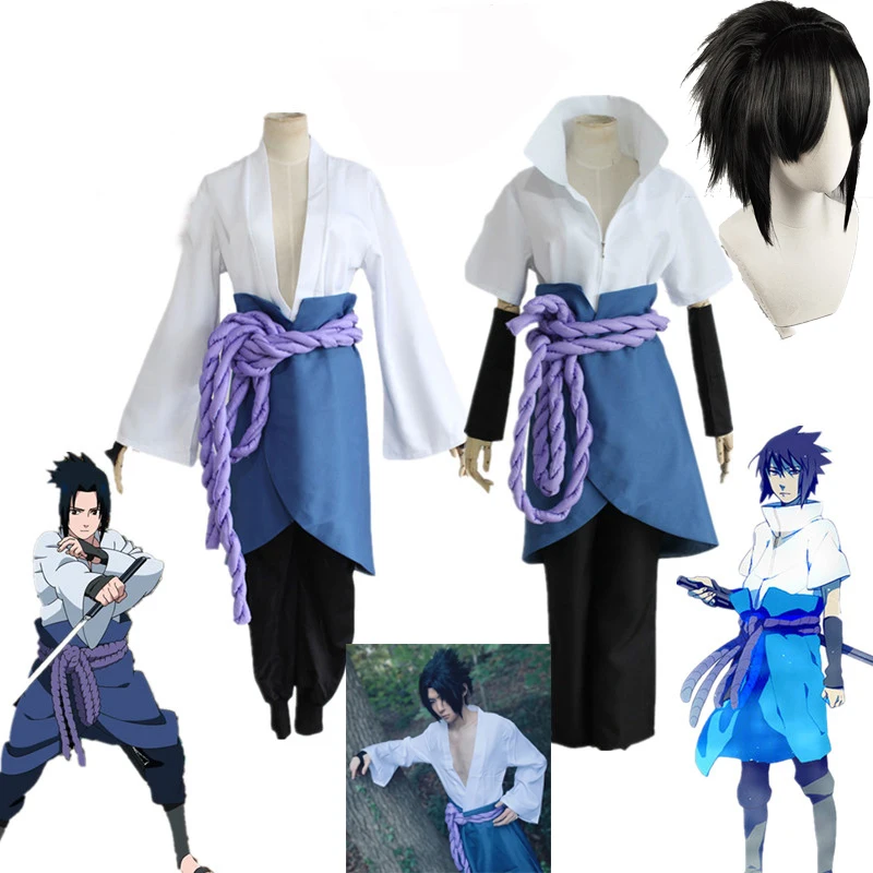 Uchiha Sasuke Косплей Костюм Аниме Наруто шиппуден третьего поколения Одежда Хэллоуин