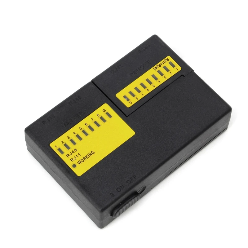 Super Mini Network LAN Cable Wire Cat5 RJ11 RJ45 Tester Drop ship