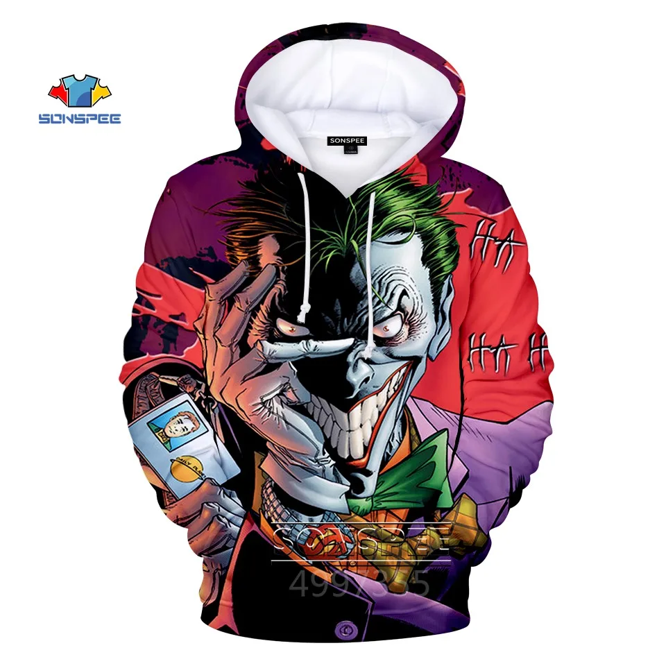 9 SONSPEE HaHa Joker фильм 3D Принт толстовки для мужчин wo мужчин хип хоп забавные осенние уличные толстовки, свитшоты, куртки для женщин - Цвет: 9