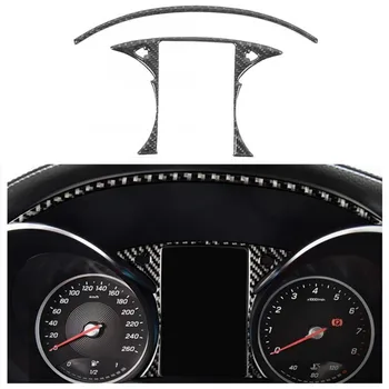

2Pcs Carbon Fiber Console Control Panel Strips Fit for Mercedes Benz C-Class W205 GLC C180 C200L C260L