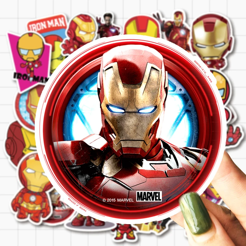 VANMAXX, 35 шт., наклейки Ironman Marvel, супергерои, граффити, водостойкие, ПВХ, наклейка на шлем для ноутбука, велосипед, багаж, автомобиль