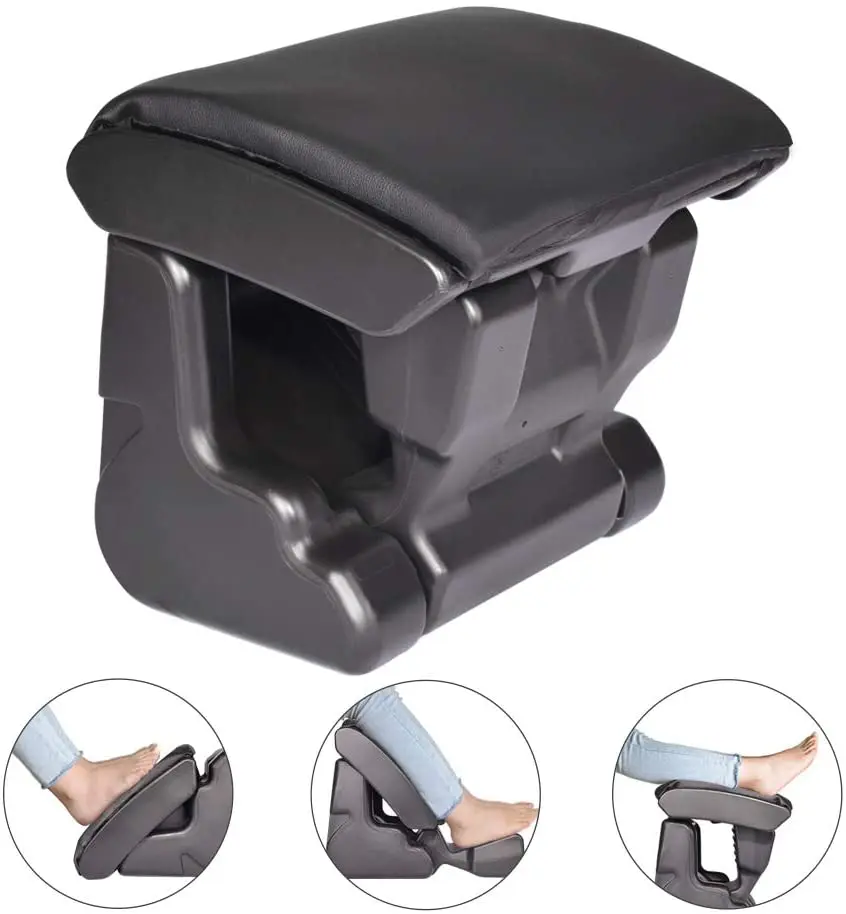 

Ergonomic Footrest Foldable Ottomans Angle Height Adjustable Stool Max-Load 120Lbs with Massaging Beads for Office,Under Desk