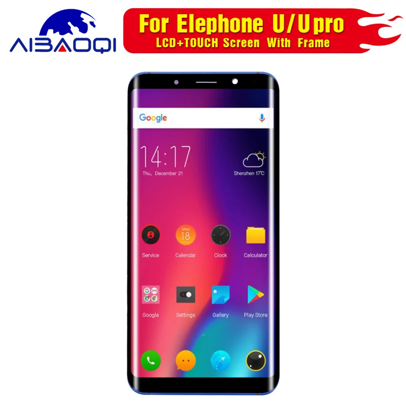 Для Elephone U/U pro сенсорный экран ЖК-дисплей дигитайзер сборка с рамкой запасные части