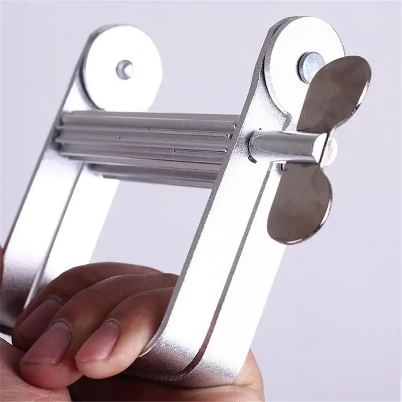 1pcs Tube Squeezer Lazy Toothpaste Dispenser Metal Squeezing Tools Hair Color Dye Cosmetic Paint Squeezer Tube Wringer