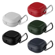 

Case Cover For Samsung Galaxy Buds Earphone Protective Pro Buds Live Buds 2 TPU Sweat Proof Carrying Case with Carabiner Hot