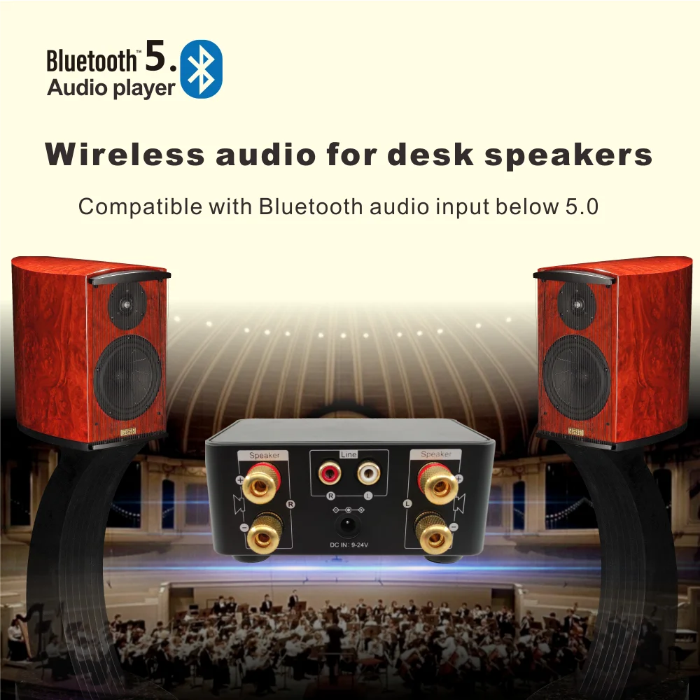 Плата усилителя звука 50WX2 Hi Fi Bluetooth 5 0 для домашнего кинотеатра|Усилители
