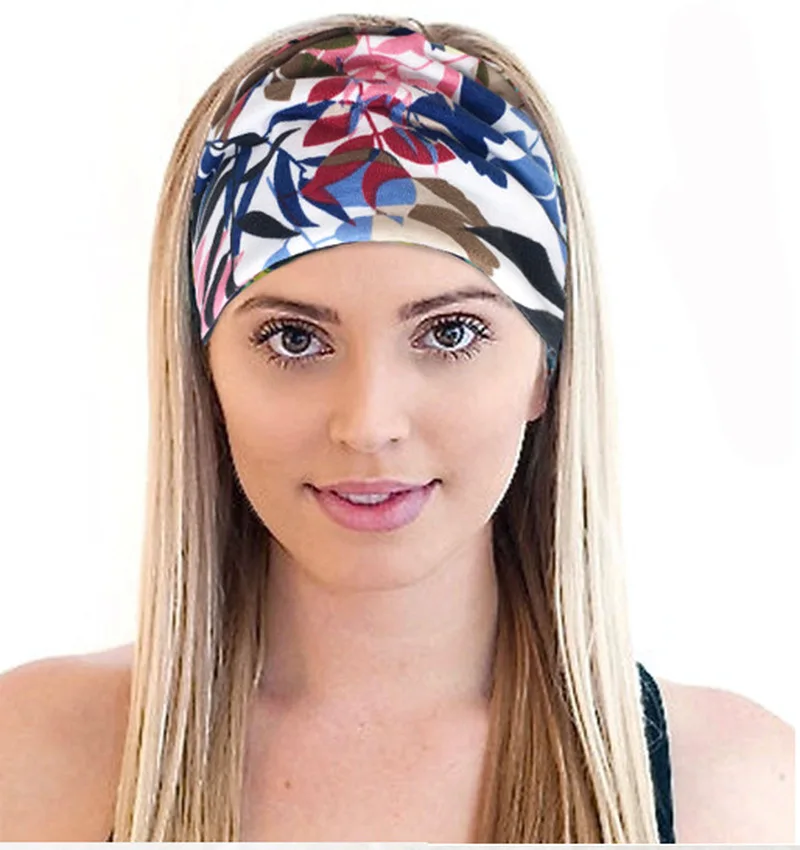 

Cotton Women Headpiece Stretch Hot Sale Turban Hair Accessories 1PC Headwear Yoga Run Bandage Hair Bands Headbands Wide Headwrap