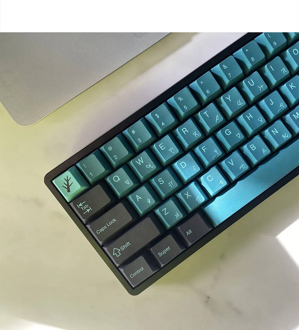 terror abaixo do tema pbt tintura subbed keycap para mx switch teclado mecânico gmk keycap cereja perfil tampões de chave