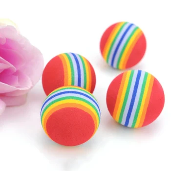 

10 Pcs/lot Pet Colorful EVA Play Ball Exercise Toys Tow Sizes Optional for Cats Dogs