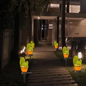 

Solar LED Lawn Lamp Skillful Manufacture Cactus Shape Spike Light for Outdoor Garden Yard Ground Superior Quality Lamp