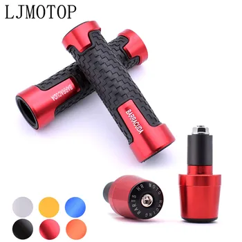 

Motorcycle Barracuda 7/8" Rubber Handlebar Grips Bar Ends Caps Plug For Honda Hornet CB400 CB599 CB600 CBR650F CBF1000 VF750