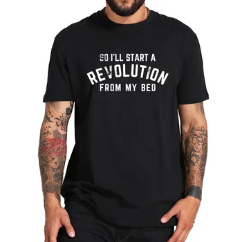 

Oasis T shirt Don't Look Back In Anger Lyric Quote So I'll Start A Revolution From My Bed Tshirt 100% Cotton Cool EU Size Tops