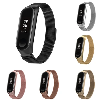 

Bracelet for Xiaomi Mi Band 3 4 Sport Strap Watch Metal Wrist Strap For xiaomi mi band 3 4 Miband 4 3 Strap bracelet