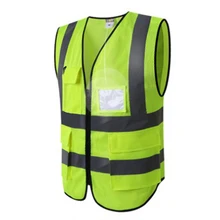 Высокая видимость светоотражающий защитный жилет рабочие карманы безопасности на молнии высокое качество светоотражающий спортивный жилет