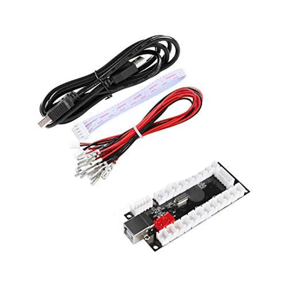 PC용 아케이드 게임 DIY 부품 키트, 마메 라즈베리 파이 레트로 파이, 5 핀, 8 방향 복사, SANWA 조이스틱, 투명 LED  없음, 30mm, 24mm 버튼