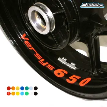 

8 X custom inner rim decals wheel reflective sign Stickers stripes Fit KAWASAKI VERSYS 650