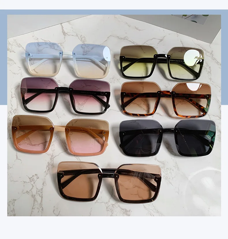 New fashion sunglasses, personality net celebrity, comfortable and thin sunglasses, trendy sunglasses big square sunglasses