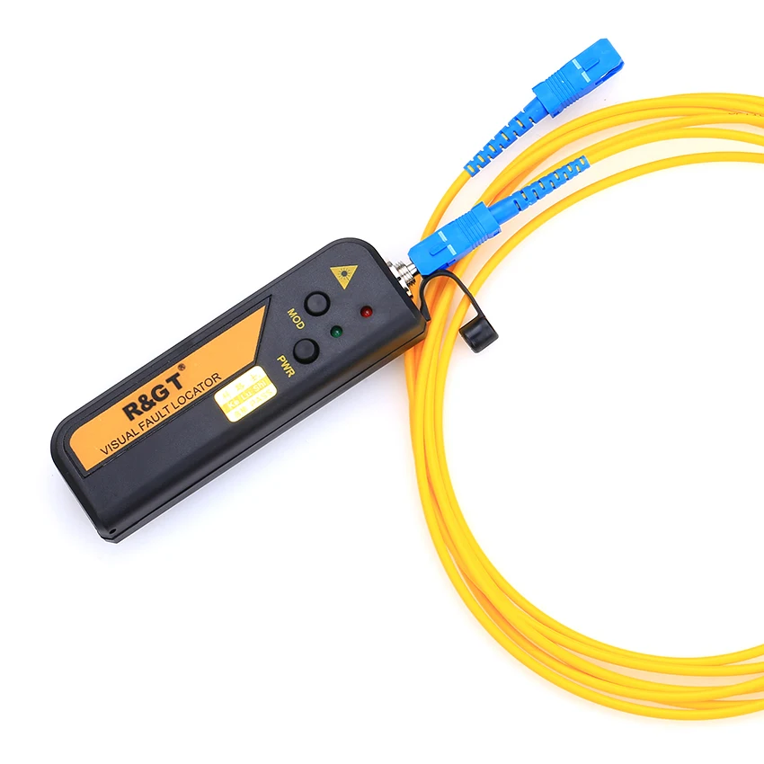 10mw FTTH Mini Type Fiber Optic Visual Fault Locator Red Light Source Tester Testing Tool with 2.5mm Connecter(SC/FC/ST)