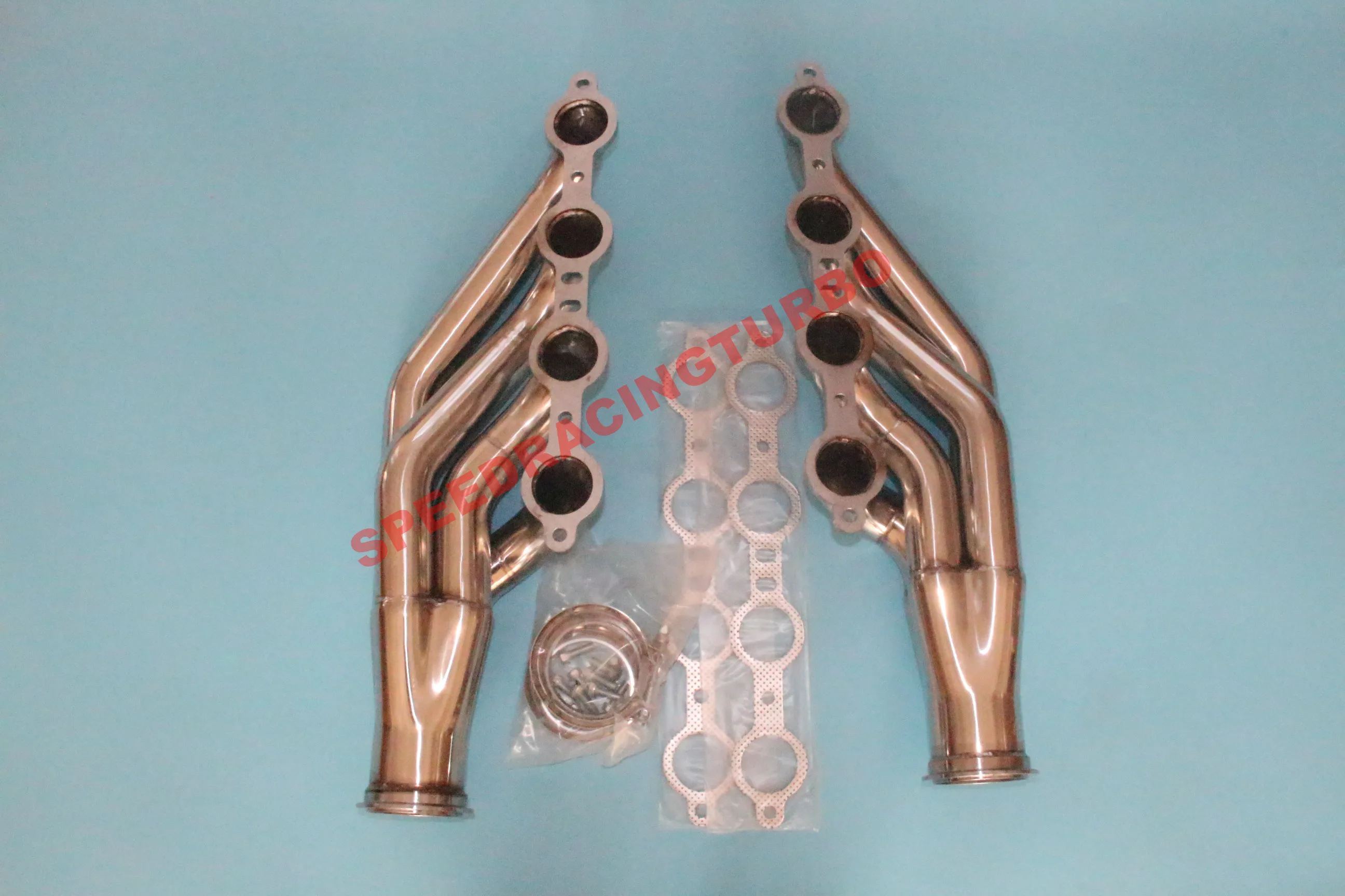 FOR CHEVY SMALL BLOCK V8 LS1//LS2//LS3//LS6 LSX STAINLESS EXHAUST MANIFOLD HEADER
