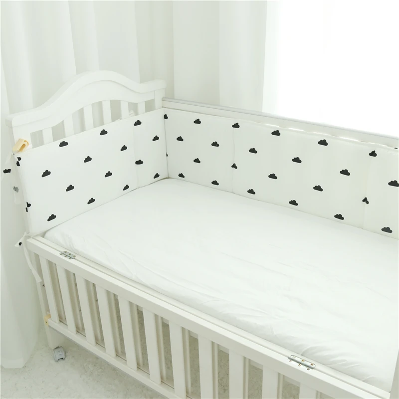 Детская кровать бампер хлопок Новорожденный u-образный защита от столкновений Подушка для кроватки бампер для детской комнаты декор детское постельное белье