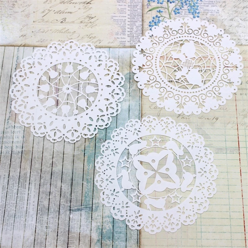 YPP CRAFT White Lace Paper Doilies/Placemats for Wedding Party