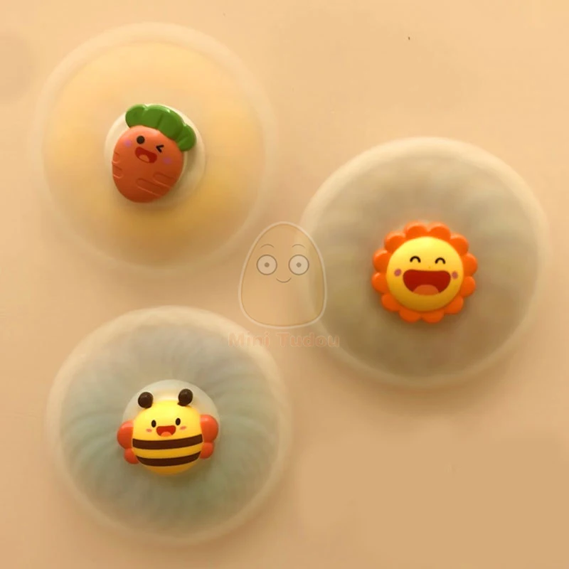 Baby Rattle Toys For 0-12 Months Soft Rubber Sucker Spinner Bathing Play Water Game Montessori Touch Sensory Grasping Gyro Set 4