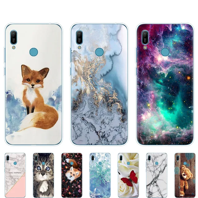 US $1.22 For Huawei y6 2019 Case Y6 prime 2019 Silicone TPU Cover Soft Phone case For Huawei Y6 2019 MRD-LX1