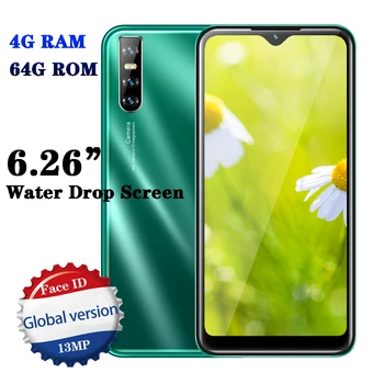 

P30 Pro Smartphones 4GB RAM 64GB ROM Quad Core 6.26" Water Drop Screen Android Mobile Phones 13MP Face unlocked Cheap Celulares