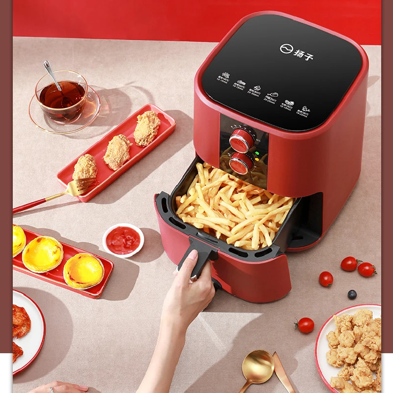 Home Air Fryer Oven Multifunctional Visible Fryer 3L Large Capacity French  Fries Maker Freidora De Aire Sin Aceite - AliExpress