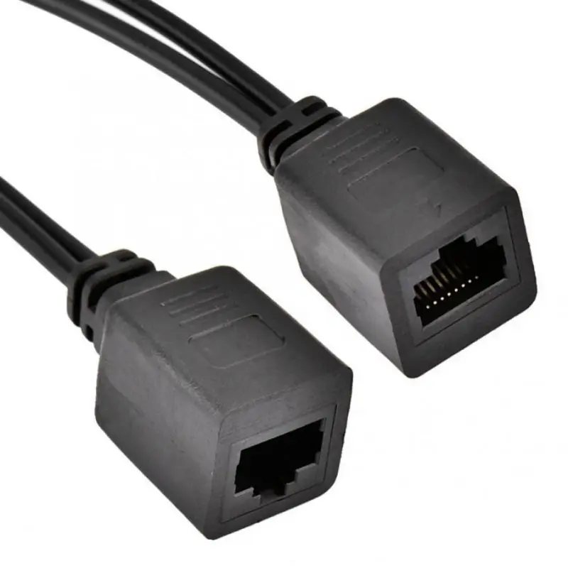 Высокая точность Температура Сенсор с RJ45 разъем пассивный Мощность над инжектор ethernet кабель сплиттер комплект