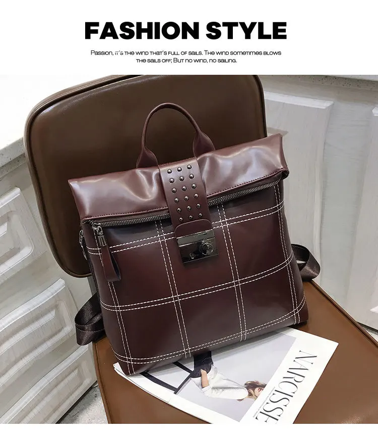 Mochilas Para Mujer De Moda Cuero Antirrobo непроницаемый Дамский рюкзак, кожаная сумка, рюкзак для девочек, роскошный брендовый дизайн