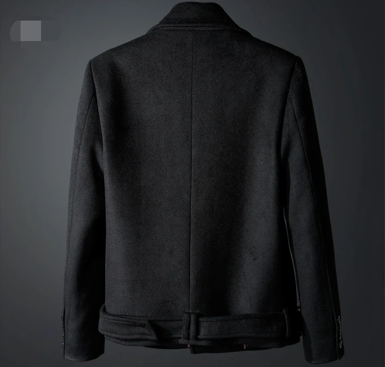 Men's woolen jacket 2020 autumn and winter new show locomotive short business slim casual woolen coat jacket
